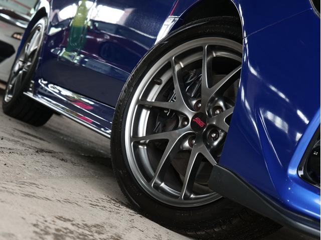 WRX STI STI タイプS 純正BBS18インチアルミ 社外マフラー STIエアロ 純正オプションパナソニックナビ フルセグ CD DVD バックカメラ ETC スマートキー プッシュスタート ハーフレザーシート パワーシート(58枚目)