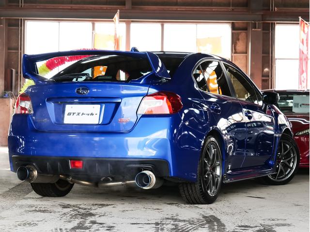 WRX STI STI タイプS 純正BBS18インチアルミ 社外マフラー STIエアロ 純正オプションパナソニックナビ フルセグ CD DVD バックカメラ ETC スマートキー プッシュスタート ハーフレザーシート パワーシート(59枚目)
