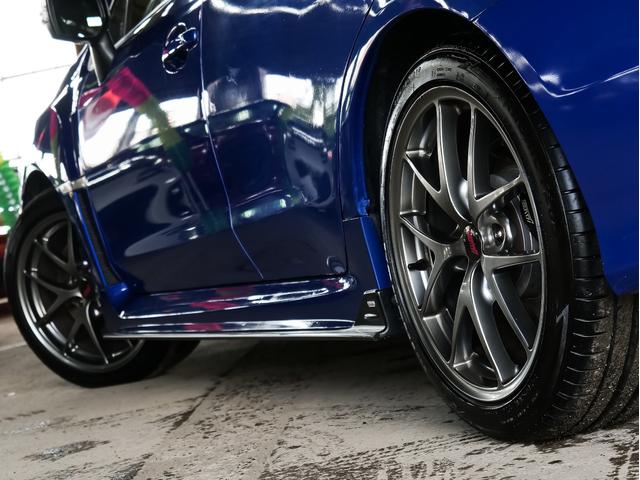 WRX STI STI タイプS 純正BBS18インチアルミ 社外マフラー STIエアロ 純正オプションパナソニックナビ フルセグ CD DVD バックカメラ ETC スマートキー プッシュスタート ハーフレザーシート パワーシート(62枚目)