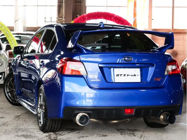 WRX STI STI タイプS 純正BBS18インチアルミ 社外マフラー STIエアロ 純正オプションパナソニックナビ フルセグ CD DVD バックカメラ ETC スマートキー プッシュスタート ハーフレザーシート パワーシート(63枚目)