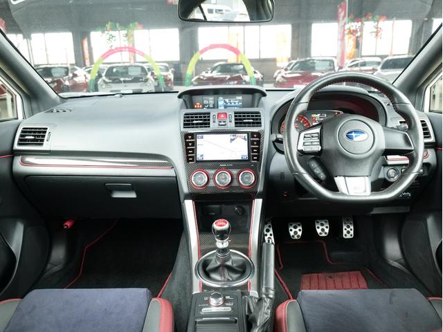 ＷＲＸ ＳＴＩ ＳＴＩ　タイプＳ　ＳＴＩフルエアロ　純正ＢＢＳ１８ＡＷ　大型リアスポイラー　純正パナソニックナビ／フルセグ／ＤＶＤ　バックカメラ　ＥＴＣ　ハーフレザーシート　パワーシート　スマートキー　プッシュスタート　ＳＩドライブ（6枚目）