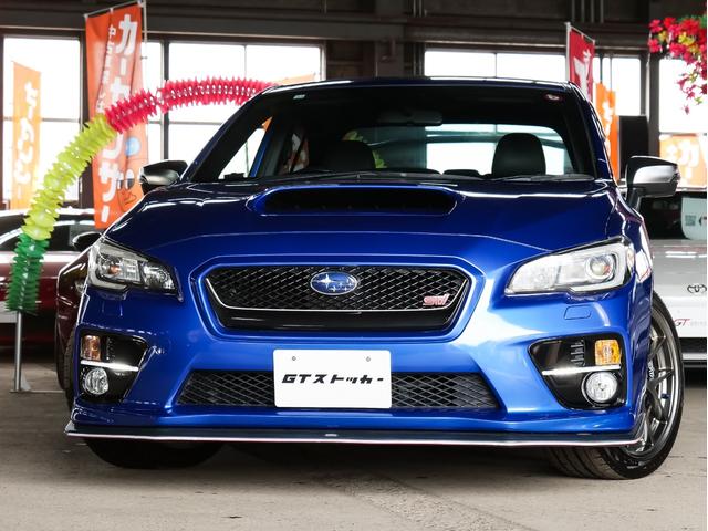 WRX STI STI タイプS STIフルエアロ 純正BBS18AW ストラーダナビ/フルセグ/CD/DVD ETC バックカメラ 大型リアウィング ハーフレザーシート パワーシート スマートキー プッシュスタート リアフォグ(4枚目)