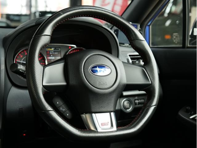 WRX STI STI タイプS STIフルエアロ 純正BBS18AW ストラーダナビ/フルセグ/CD/DVD ETC バックカメラ 大型リアウィング ハーフレザーシート パワーシート スマートキー プッシュスタート リアフォグ(7枚目)