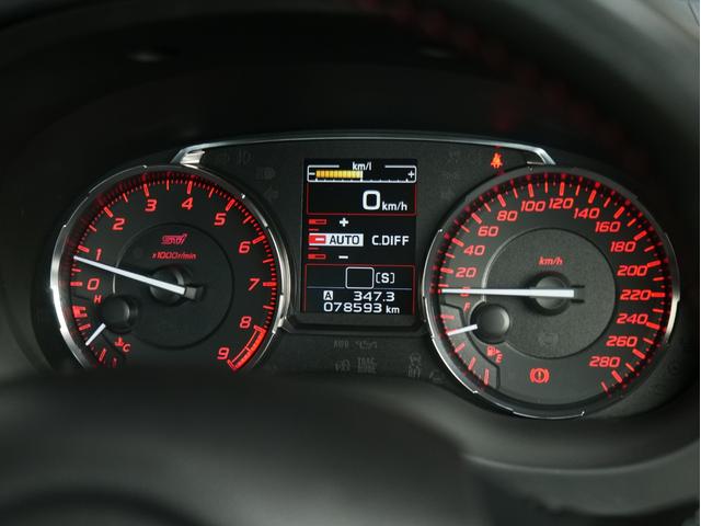 WRX STI STI タイプS STIフルエアロ 純正BBS18AW ストラーダナビ/フルセグ/CD/DVD ETC バックカメラ 大型リアウィング ハーフレザーシート パワーシート スマートキー プッシュスタート リアフォグ(13枚目)