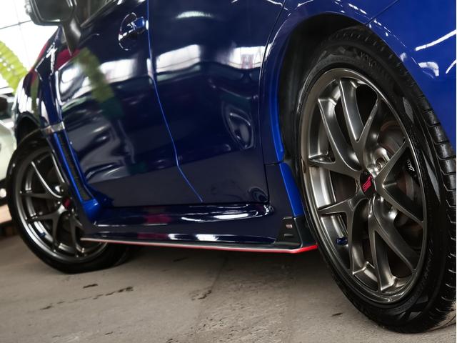 WRX STI STI タイプS STIフルエアロ 純正BBS18AW ストラーダナビ/フルセグ/CD/DVD ETC バックカメラ 大型リアウィング ハーフレザーシート パワーシート スマートキー プッシュスタート リアフォグ(45枚目)