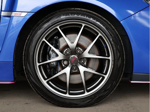 WRX STI STI タイプS STIフルエアロ 純正BBS18AW ストラーダナビ/フルセグ/CD/DVD ETC バックカメラ 大型リアウィング ハーフレザーシート パワーシート スマートキー プッシュスタート リアフォグ(49枚目)