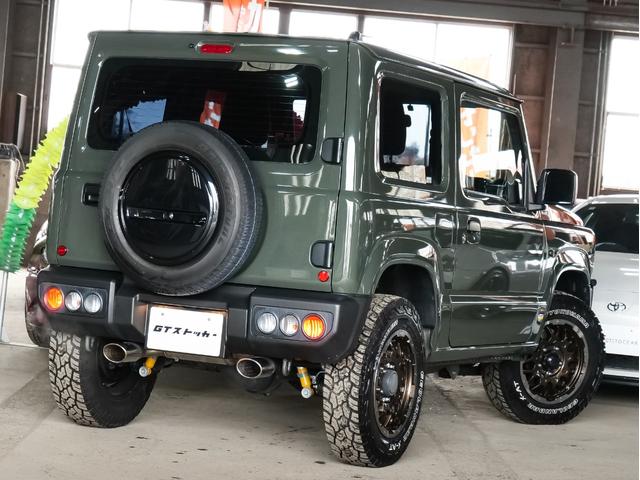 ジムニー XG ビルシュタインショック 社外マフラー ジオランダーX-AT 社外16AW バンパーガード ナビ/フルセグ/CD/DVD/Bluetooth ビルトインETC 前後ドラレコ LEDヘッドライト(47枚目)