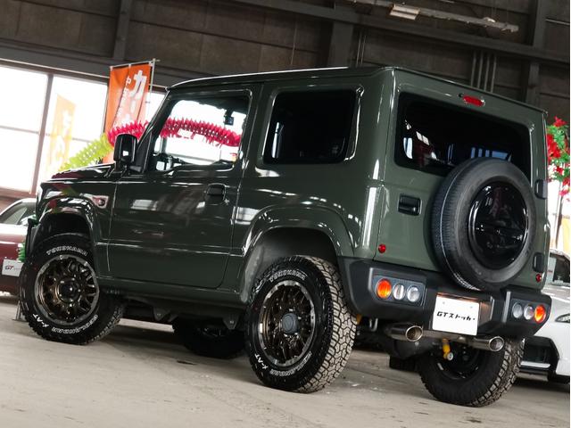 ジムニー XG ビルシュタインショック 社外マフラー ジオランダーX-AT 社外16AW バンパーガード ナビ/フルセグ/CD/DVD/Bluetooth ビルトインETC 前後ドラレコ LEDヘッドライト(49枚目)