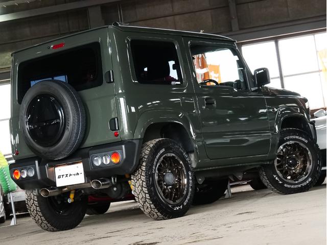 ジムニー XG ビルシュタインショック 社外マフラー ジオランダーX-AT 社外16AW バンパーガード ナビ/フルセグ/CD/DVD/Bluetooth ビルトインETC 前後ドラレコ LEDヘッドライト(51枚目)