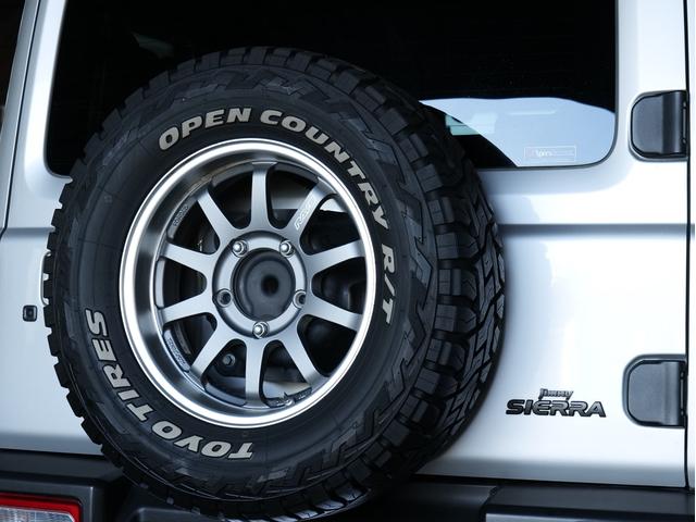 ジムニーシエラ JL 5MT リフトアップ JAOSリフトアップきっと RAYS16AW フジツボマフラー 津田レーシングエアクリ 純正8型ナビ フルセグ Bカメラ カーボン調コンビハンドル 前後ドラレコ ETC(15枚目)