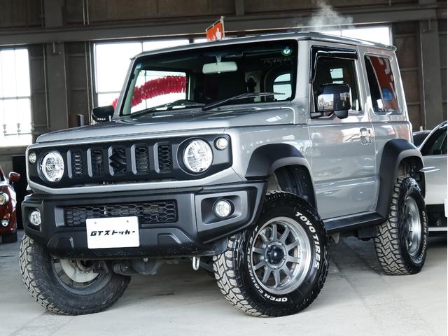 ジムニーシエラ JL 5MT リフトアップ JAOSリフトアップきっと RAYS16AW フジツボマフラー 津田レーシングエアクリ 純正8型ナビ フルセグ Bカメラ カーボン調コンビハンドル 前後ドラレコ ETC(18枚目)