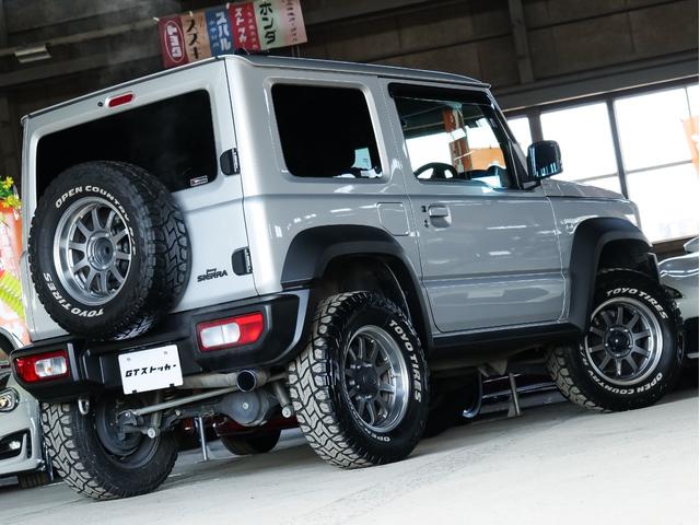 ジムニーシエラ JL 5MT リフトアップ JAOSリフトアップきっと RAYS16AW フジツボマフラー 津田レーシングエアクリ 純正8型ナビ フルセグ Bカメラ カーボン調コンビハンドル 前後ドラレコ ETC(19枚目)