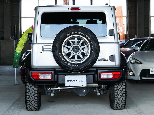 ジムニーシエラ JL 5MT リフトアップ JAOSリフトアップきっと RAYS16AW フジツボマフラー 津田レーシングエアクリ 純正8型ナビ フルセグ Bカメラ カーボン調コンビハンドル 前後ドラレコ ETC(42枚目)