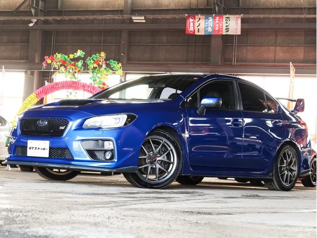 ＳＴＩフルエアロ　大型リアスポイラー　純正ＢＢＳ１８ＡＷ　カロッツェリアナビ／フルセグ／ナビ／バックカメラ　ＥＴＣ　ハーフレザーシート　スマートキー　プッシュスタート　リアフォグ　ＬＥＤヘッドライト