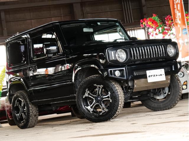 ジムニー XC 5MT リフトアップ アルパインナビ/フルセグ/CD/DVD/Bluetooth バックカメラ レイズ16AW オープンカントリー 前後ショートバンパー トラストマフラー/エアクリ LEDヘッドライト(3枚目)