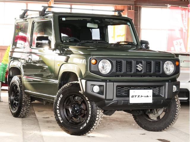 ジムニー XC 5MT モンスターリフトアップ サイド出しHKSマフラー RAYS16AW カロッツェリアナビ/DVD/Bluetooth クルコン ベースキャリア シートヒーター LEDヘッドライト フォグライト(48枚目)