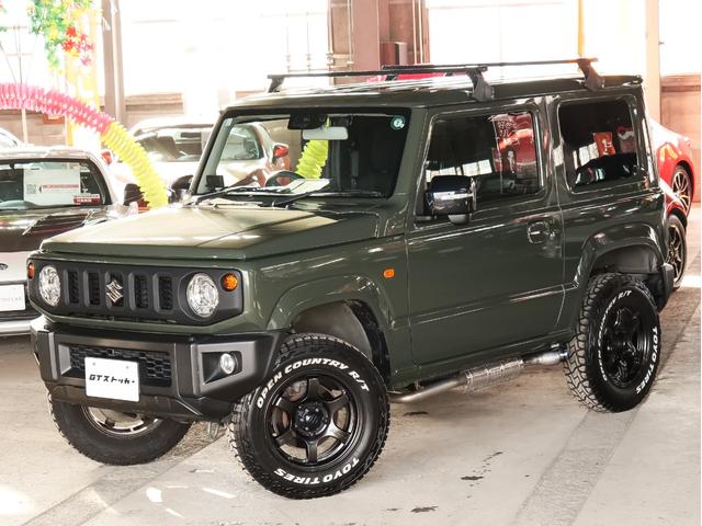 ジムニー XC 5MT モンスターリフトアップ サイド出しHKSマフラー RAYS16AW カロッツェリアナビ/DVD/Bluetooth クルコン ベースキャリア シートヒーター LEDヘッドライト フォグライト(55枚目)