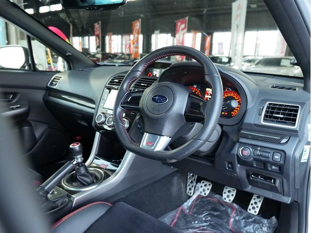 WRX STI STI タイプS 純正ビルシュタインショック 純正BBS18AW 純正OPパナソニックナビ/フルセグ/CD/DVD バックカメラ ETC 前後ドラレコ BSM ハーフレザーシート パワーシート リアウィング(14枚目)