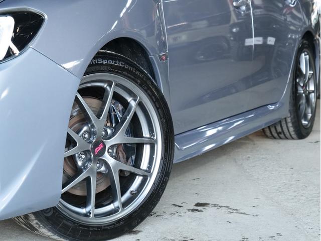 WRX STI STI タイプS 純正ビルシュタインショック 純正BBS18AW 純正OPパナソニックナビ/フルセグ/CD/DVD バックカメラ ETC 前後ドラレコ BSM ハーフレザーシート パワーシート リアウィング(18枚目)