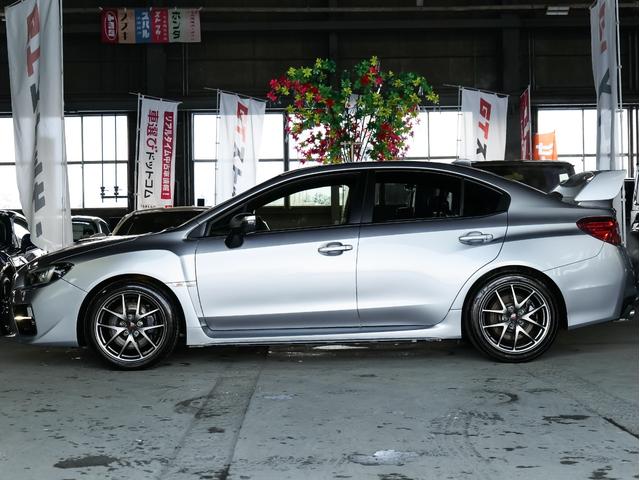 WRX STI STI タイプS 純正ビルシュタインショック 純正BBS18AW 純正OPパナソニックナビ/フルセグ/CD/DVD バックカメラ ETC 前後ドラレコ BSM ハーフレザーシート パワーシート リアウィング(46枚目)