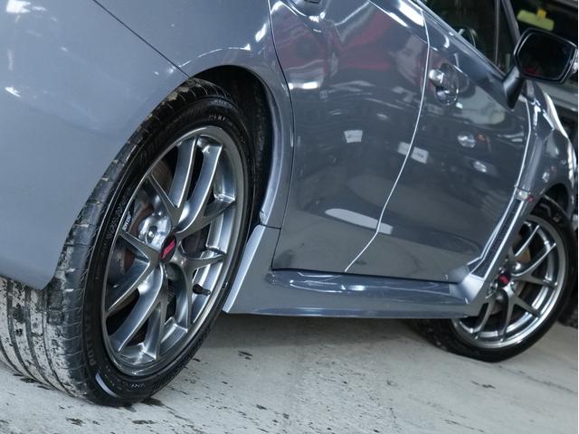 WRX STI STI タイプS 純正ビルシュタインショック 純正BBS18AW 純正OPパナソニックナビ/フルセグ/CD/DVD バックカメラ ETC 前後ドラレコ BSM ハーフレザーシート パワーシート リアウィング(56枚目)