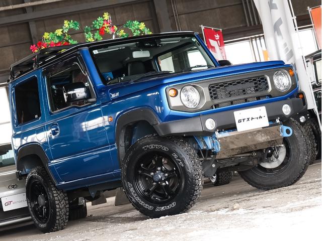 ジムニー XC 5MT リフトアップ 純正ナビ/フルセグ/Bluetooth バックカメラ ドラレコ 前後ショートバンパー ロットマフラー ルーフラック オーバーフェンダー オープンカントリーR/T 社外16AW(3枚目)