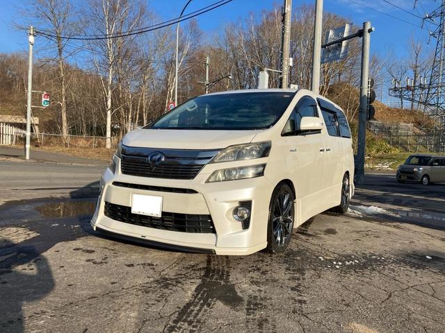 ヴェルファイアハイブリッド ＺＲ　Ｇエディション　４ＷＤ　ＴＶ付ナビ　バックカメラ　全周囲カメラ　スマートキー　エンジンスターター　サンルーフ　パワーシート　オットマン　シートヒーター　両側パワースライドドア　スタッドレスタイヤ付　２年保証付き（2枚目）