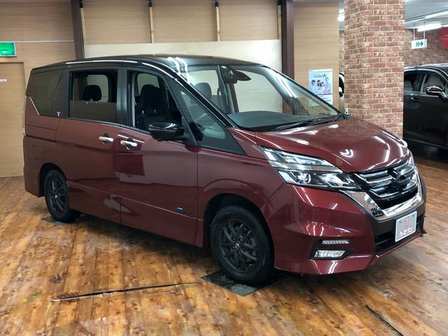 ハイウェイスター 4WD アルパインフリップダウンモニター 両側パワスラ 格納式ETC ナビ フルセグTV パノラマビューモニター 衝突軽減装置 スタートスイッチ 純正エンジンスターター(3枚目)