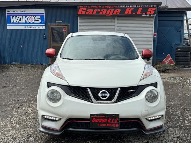 ジューク 　ＮＩＳＭＯ！左ハンドル！６ＭＴ！ＦＦ！ターボ！車高調！ＷＯＲＫエモーション１７インチＡＷ！社外マフラー！社外エアクリ！Ｂｌｕｅｔｏｏｔｈ対応社外ナビ！地デジ！バックカメラ！運転席、助手席レカロシート（2枚目）