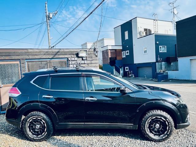 エクストレイル ２０Ｘ　エマージェンシーブレーキパッケージ　４ＷＤ／本州仕入／社外１６インチＡＷ／グッドリッチＡＴタイヤ／オーバーフェンダー／ヒッチメンバー／ルーフキャリア／Ｂカメラ／ＥＴＣ／シートヒーター／ディスプレイオーディオ／（5枚目）