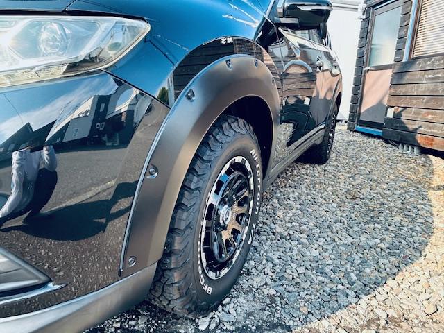 エクストレイル ２０Ｘ　エマージェンシーブレーキパッケージ　４ＷＤ／本州仕入／社外１６インチＡＷ／グッドリッチＡＴタイヤ／オーバーフェンダー／ヒッチメンバー／ルーフキャリア／Ｂカメラ／ＥＴＣ／シートヒーター／ディスプレイオーディオ／（13枚目）