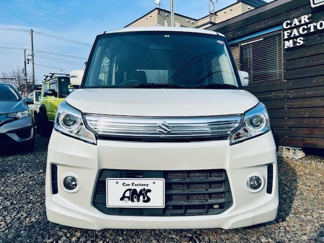 スペーシアカスタム ＴＳ　４ＷＤ／ナビフルセグ／バックカメラ／ブルートゥース／ターボ／両側パワースライドドア／シートヒーター／夏冬タイヤ／スマートキー／ウィンカーミラー／（3枚目）