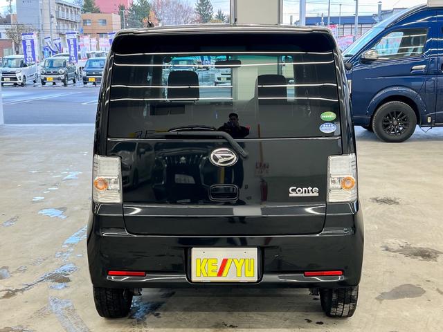 ムーヴコンテ カスタム X VS 4WD 純正エンジンスターター 冬タイヤアルミセット 社外ナビ フルセグTV Buletooth DVD アイドリングストップ 社外アルミホイール スマートキー 電動格納ミラー 保証書 オートエアコン(10枚目)