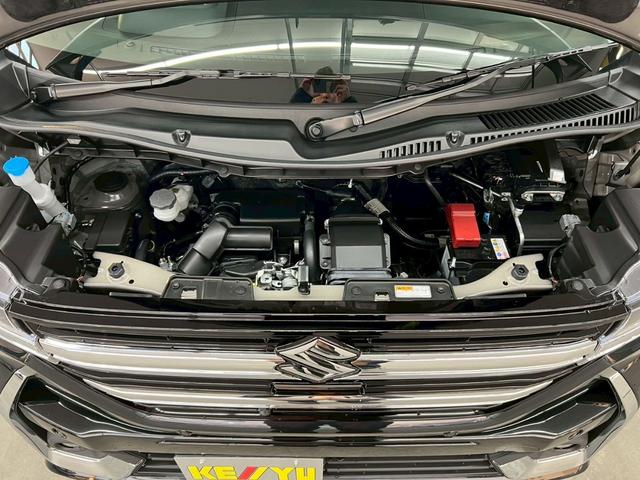 スペーシアカスタム ハイブリッドＸＳターボ　４ＷＤ　届出済未使用車　スズキコネクト対応純正９インチナビ　アラウンドビューモニター　フルセグＴＶ　Ｂｌｕｅｔｏｏｔｈ　両側電動スライドドア　シートヒーター　衝突被害軽減ブレーキ　ステアリングヒーター（44枚目）