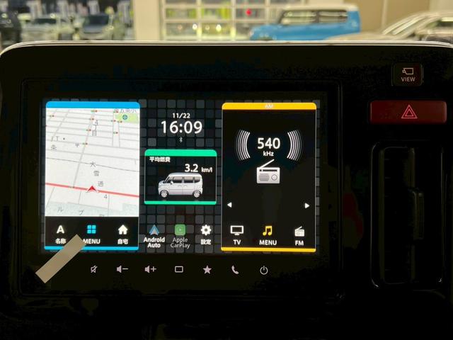 スペーシアギア ハイブリッドＸＺ　ターボ　４ＷＤ　届出済未使用車　スズキコネクト対応純正９インチナビ　アラウンドビューモニター　フルセグＴＶ　Ｂｌｕｅｔｏｏｔｈ　両側電動スライドドア　シートヒーター　衝突被害軽減ブレーキ　ステアリングヒーター（28枚目）