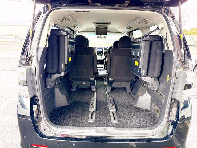 ヴェルファイア ２．４Ｚ　４ＷＤ　モデリスタエアロ　後期型　純正ナビ　後席モニター　パワースライド　２０ＡＷ　バックカメラ　３列シート　２列目オットマンシート　ＨＩＤ　スマートキー　ＭＴモード付　コーナーセンサー　ＥＴＣ（51枚目）