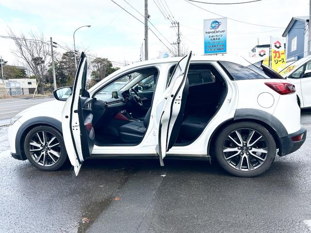 ＣＸ－３ ＸＤ　ツーリング　４ＷＤ　革シート　純正ナビ　フルセグＴＶ　バックカメラ　ローダウン　軽減ブレーキ　クルーズコントロール　スマートキー　アイドリングストップ　シートヒーター　ＭＴモード付　社外アルミ　横滑り防止（27枚目）