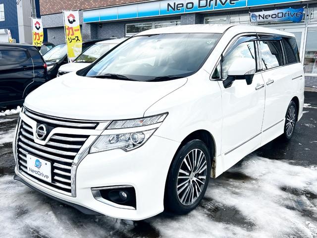 エルグランド ２５０ハイウェイスター　４ＷＤ　寒冷地仕様　純正ナビ　後席モニター　バックカメラ　両側パワースライド　２列目オットマンシート　ＬＥＤヘッドライト　スマートキー　横滑り防止　ＭＴモード　ハーフレザーシート　ＥＴＣ　純正アルミ（20枚目）