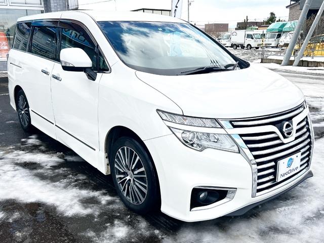 エルグランド ２５０ハイウェイスター　４ＷＤ　寒冷地仕様　純正ナビ　後席モニター　バックカメラ　両側パワースライド　２列目オットマンシート　ＬＥＤヘッドライト　スマートキー　横滑り防止　ＭＴモード　ハーフレザーシート　ＥＴＣ　純正アルミ（22枚目）