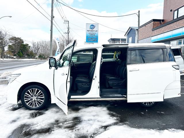 エルグランド ２５０ハイウェイスター　４ＷＤ　寒冷地仕様　純正ナビ　後席モニター　バックカメラ　両側パワースライド　２列目オットマンシート　ＬＥＤヘッドライト　スマートキー　横滑り防止　ＭＴモード　ハーフレザーシート　ＥＴＣ　純正アルミ（29枚目）