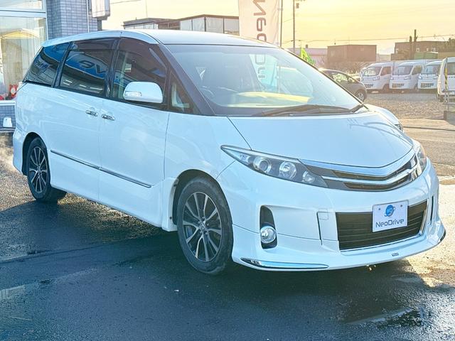 エスティマハイブリッド アエラス　４ＷＤ　本州仕入　寒冷地仕様　モデリスタエアロ　ムーンルーフ　両側パワースライドドア　社外ＳＤナビ　後席モニター　フルセグＴＶ　バックカメラ　プッシュスタート　スマートキー　クルコン　シートヒーター（21枚目）