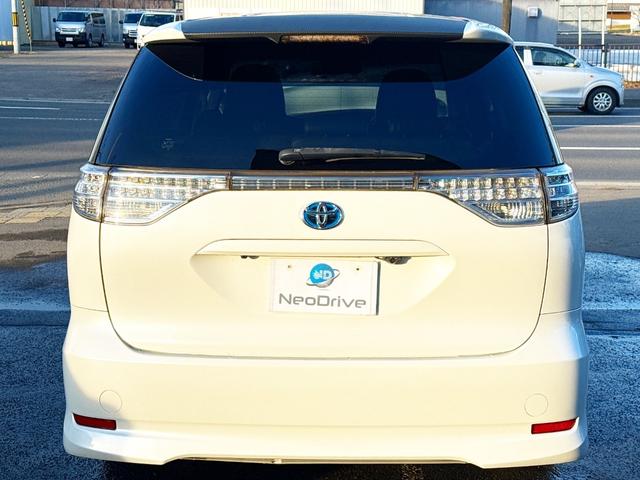 エスティマハイブリッド アエラス　４ＷＤ　本州仕入　寒冷地仕様　モデリスタエアロ　ムーンルーフ　両側パワースライドドア　社外ＳＤナビ　後席モニター　フルセグＴＶ　バックカメラ　プッシュスタート　スマートキー　クルコン　シートヒーター（25枚目）