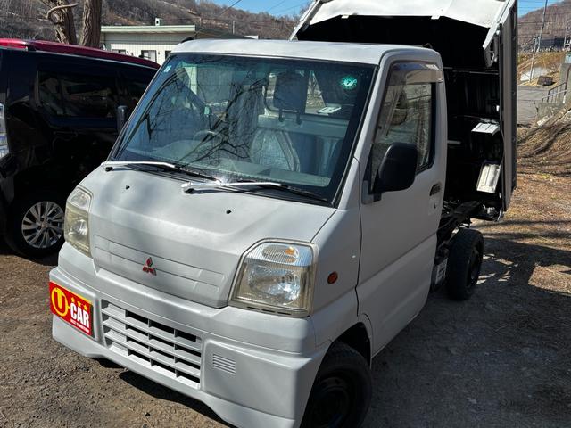ミニキャブトラック 楽床ダンプ　切り替え４ＷＤ　５速マニュアル　車検８年３月　電動ダンプ　タイミングベルト交換済み　自家塗装済み（3枚目）