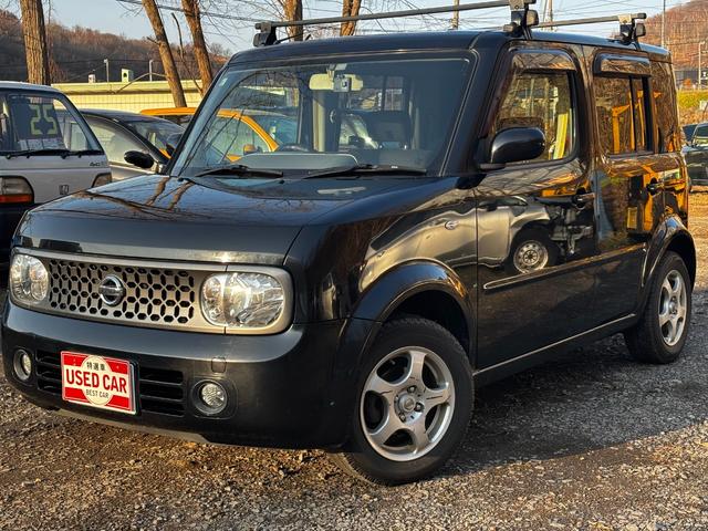 キューブ １４Ｓ　ＦＯＵＲ　キャリア　ドラレコ　キーレス　スタッドレス　切替４ＷＤ　ベンチシート（2枚目）