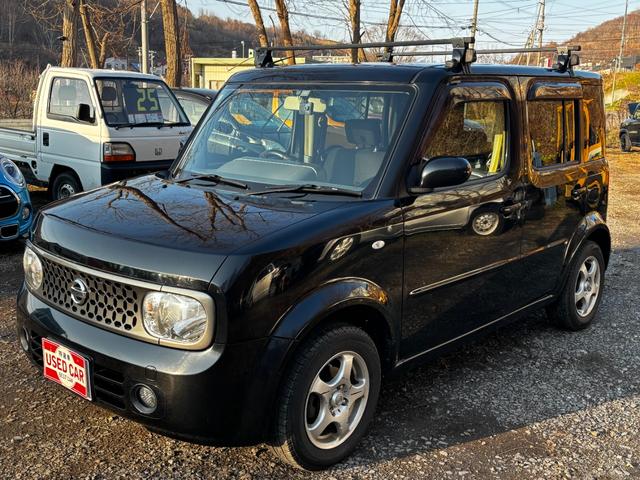 キューブ １４Ｓ　ＦＯＵＲ　キャリア　ドラレコ　キーレス　スタッドレス　切替４ＷＤ　ベンチシート（4枚目）