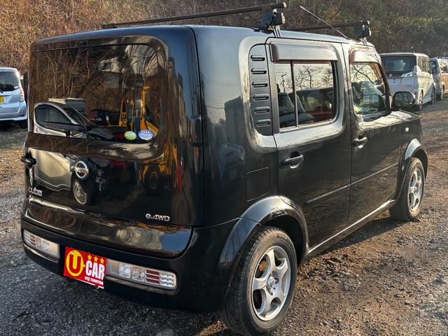 キューブ １４Ｓ　ＦＯＵＲ　キャリア　ドラレコ　キーレス　スタッドレス　切替４ＷＤ　ベンチシート（9枚目）