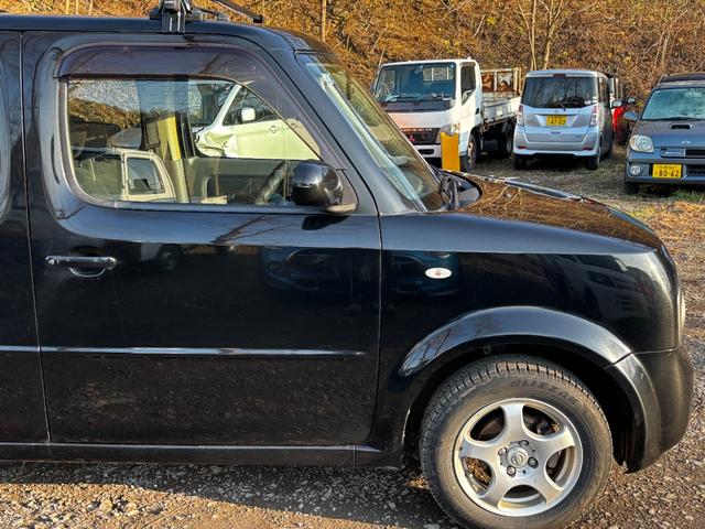 キューブ １４Ｓ　ＦＯＵＲ　キャリア　ドラレコ　キーレス　スタッドレス　切替４ＷＤ　ベンチシート（11枚目）