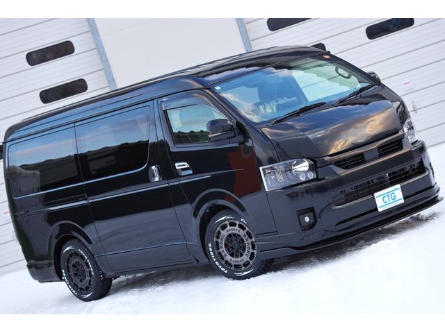 ハイエースバン スーパーＧＬ　ダークプライムＩＩ　登録済未使用車　新車コンプリート　寒冷地仕様　パノラミックビュー　デジタルインナーミラー　両側パワスラ　パワーバックドア　運助イージークローズ　アルパインＢＩＧＸ　レガンスエアロ　玄武ローダウン（43枚目）