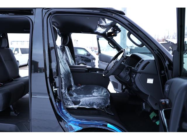 ハイエースバン スーパーＧＬ　ダークプライムＩＩ　登録済未使用車　新車コンプリート　寒冷地仕様　パノラミックビュー　デジタルインナーミラー　両側パワスラ　パワーバックドア　運助イージークローズ　アルパインＢＩＧＸ　レガンスエアロ　玄武ローダウン（48枚目）