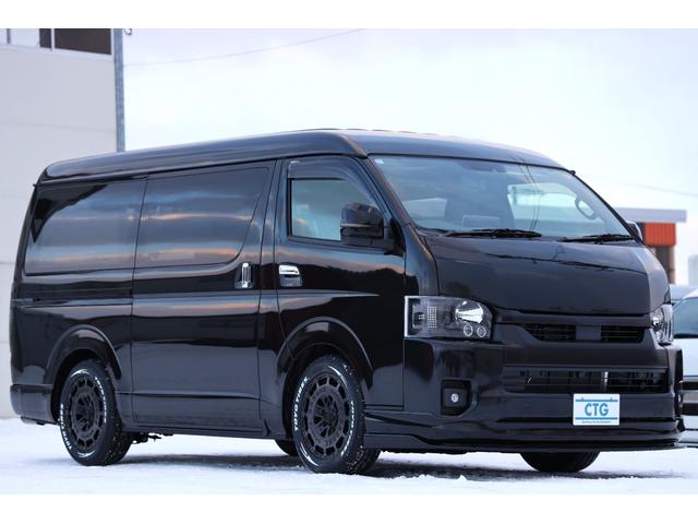 ハイエースバン スーパーＧＬ　ダークプライムＩＩ　登録済未使用車　新車コンプリート　寒冷地仕様　パノラミックビュー　デジタルインナーミラー　両側パワスラ　パワーバックドア　運助イージークローズ　アルパインＢＩＧＸ　レガンスエアロ　玄武ローダウン（55枚目）